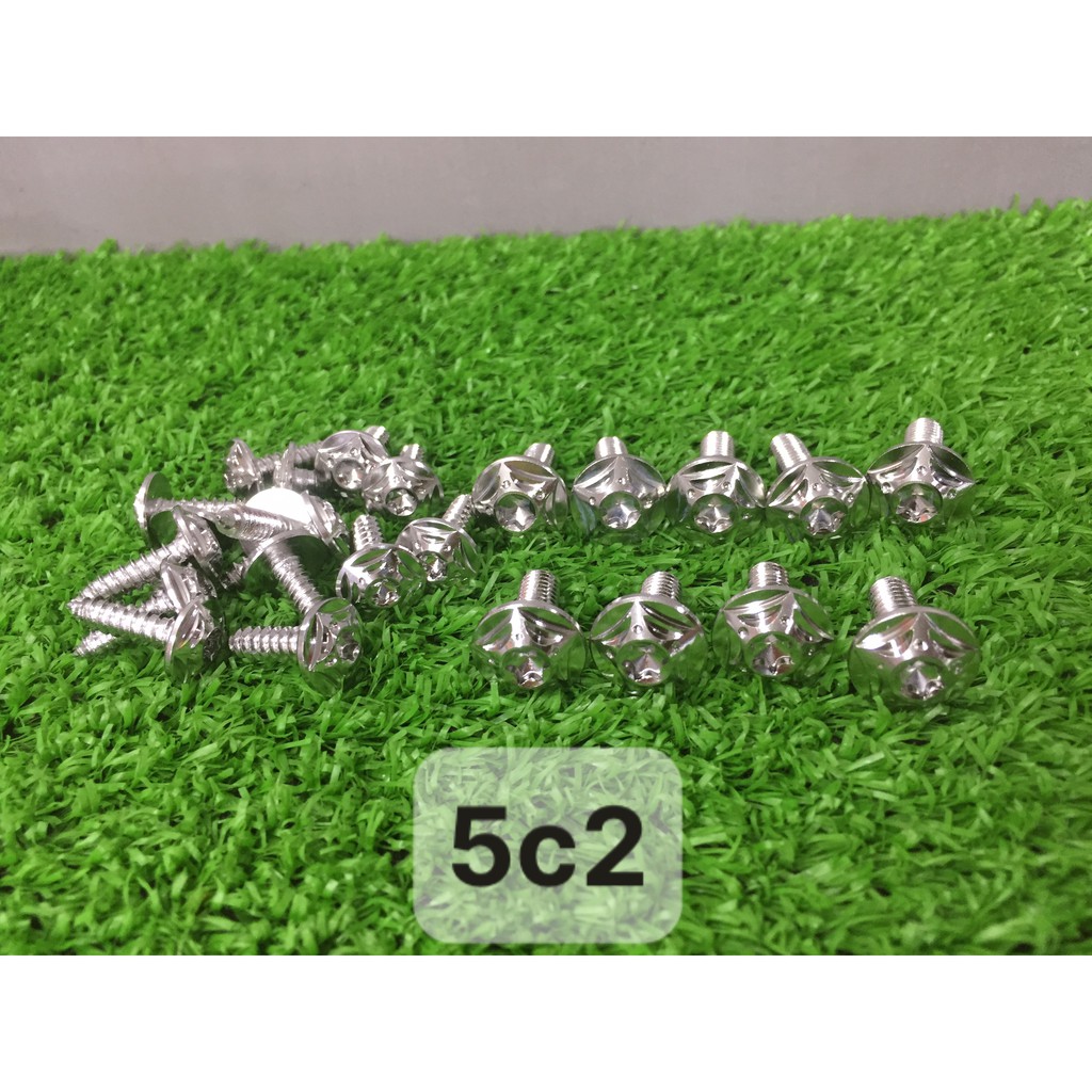 Full ốc dàn áo Salaya inox 304 cho dòng xe Exciter 150