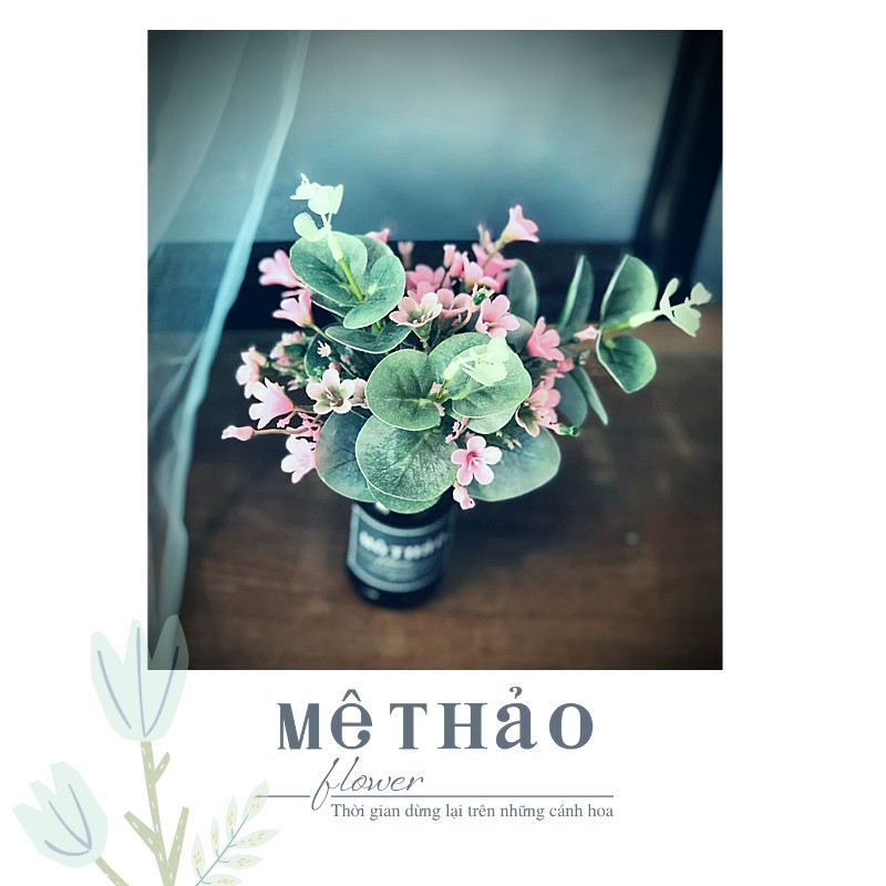 (Ảnh shop chụp) Bình Hoa Giả Chất Liệu Lụa Cao Cấp Trang Trí Nhà Cửa Của Mê Thảo Flower