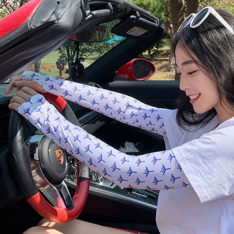 > Phiên bản Hàn Quốc của tay áo băng rừng nữ đi xe đạp mùa hè chống nắng dành cho sinh viên tia UV Hyuna Chao ic