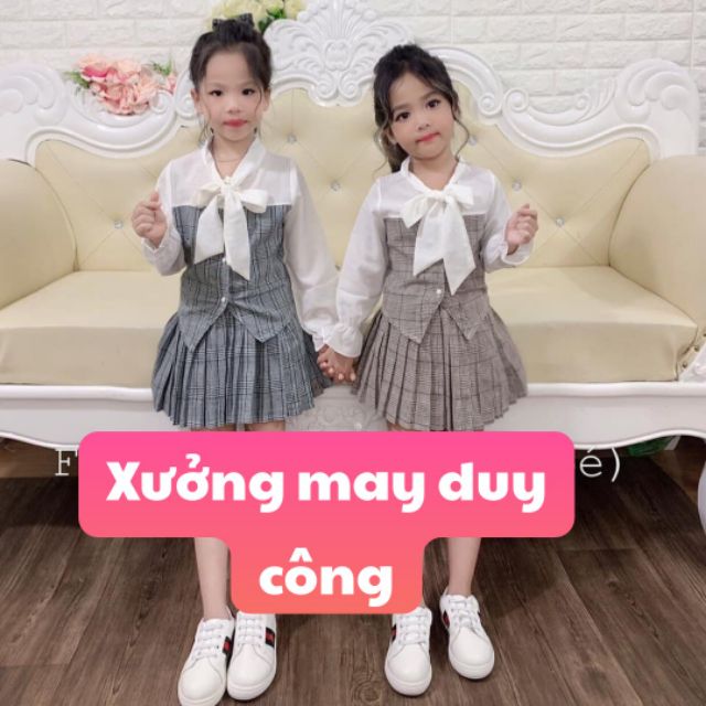 Sét diện tết cho bé mẫu kẻ siêu sành điệu cho bé