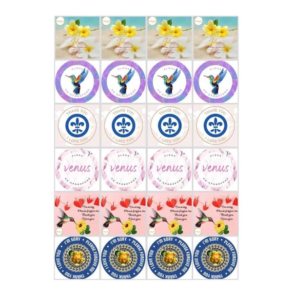 24 Decal Thanh Tẩy trộn 6 mẫu