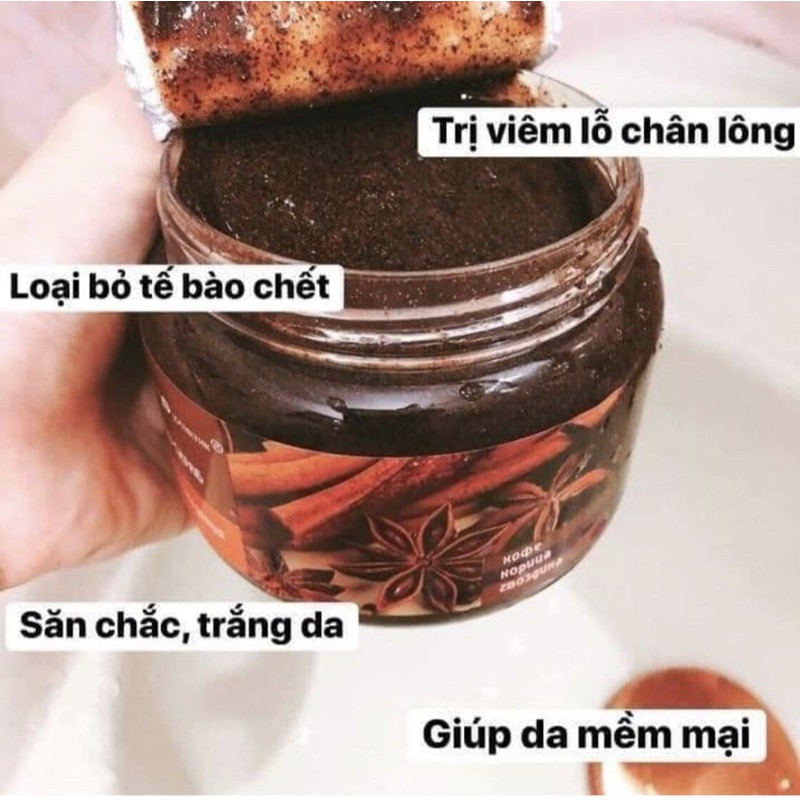 🍀 Tẩy da chết body Nga chiết xuất từ quế hồi 380ml🍀