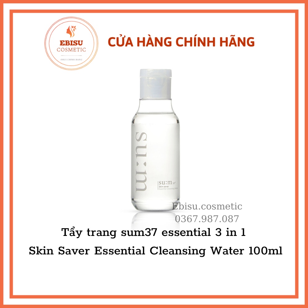 Tẩy trang sum37 essential 3 in 1 Skin Saver Essential Cleansing Water 100ml