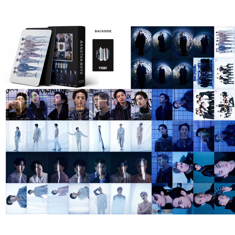 Set 55 Tấm Thẻ Ảnh Lomo Hoạ Tiết Nhóm Nhạc BTS 2022
