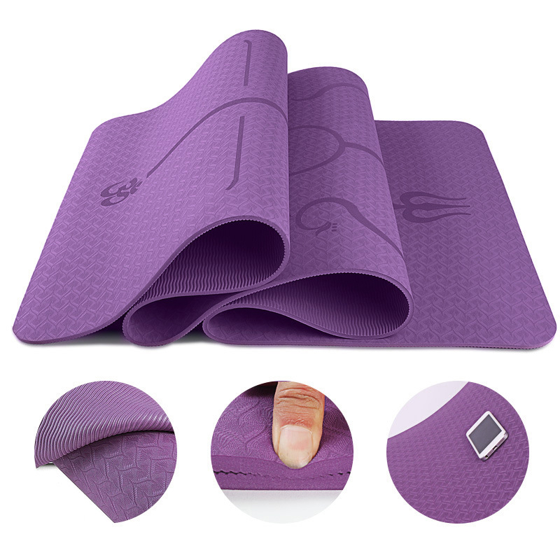 Thảm Tập Yoga Bằng Tpe Dày 6mm Chất Lượng Cao