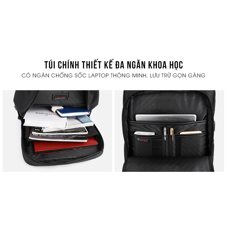 Balo laptop thông minh thời trang cao cấp – Arctic Hunter 120