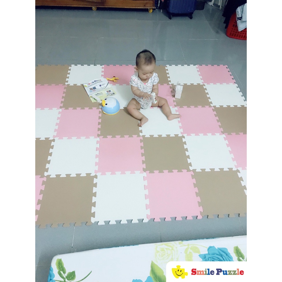 THẢM XỐP CHO BÉ SMILE PUZZLE - KHÔNG MÙI - TIÊU CHUẨN CHÂU ÂU