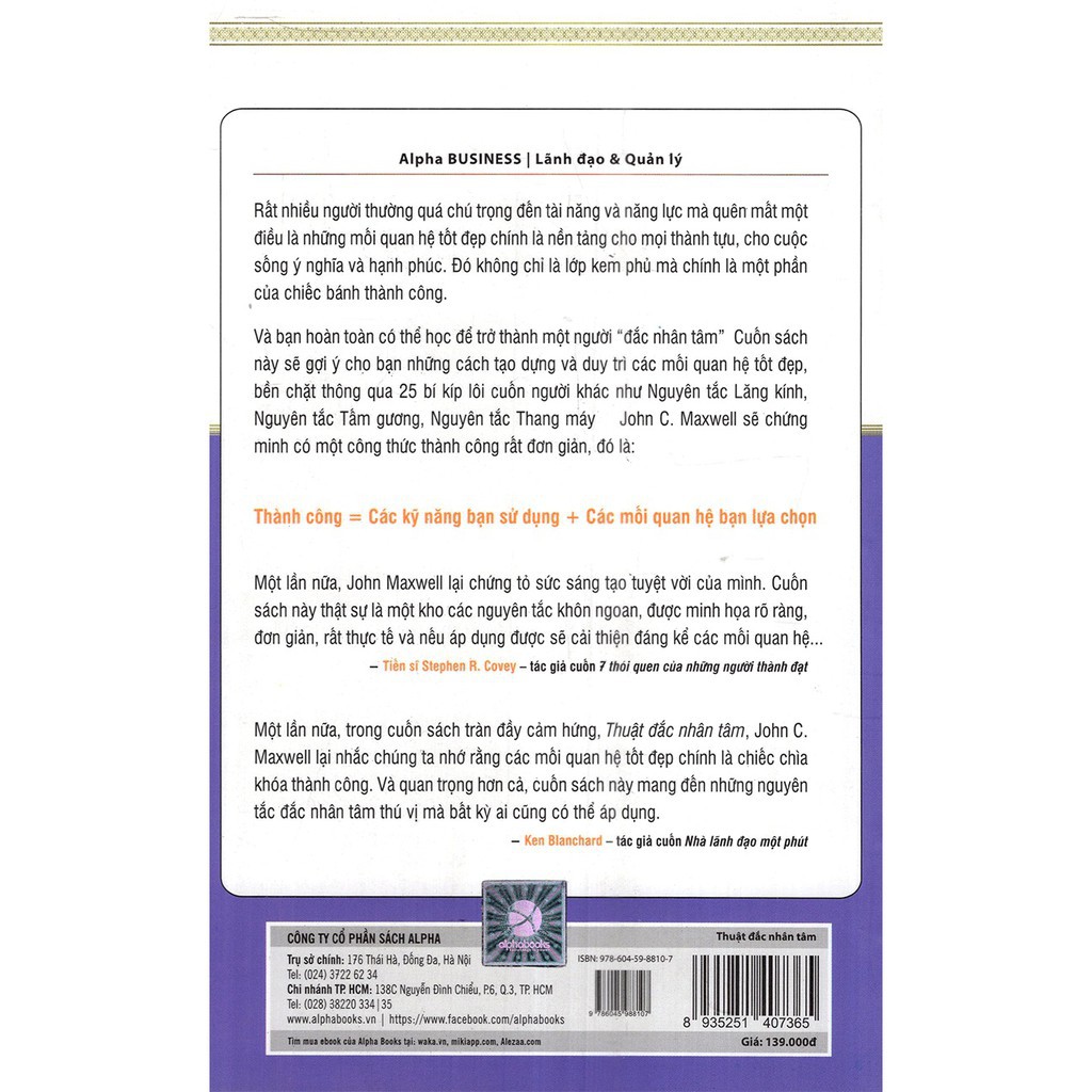 Sách - Thuật đắc nhân tâm [AlphaBooks]