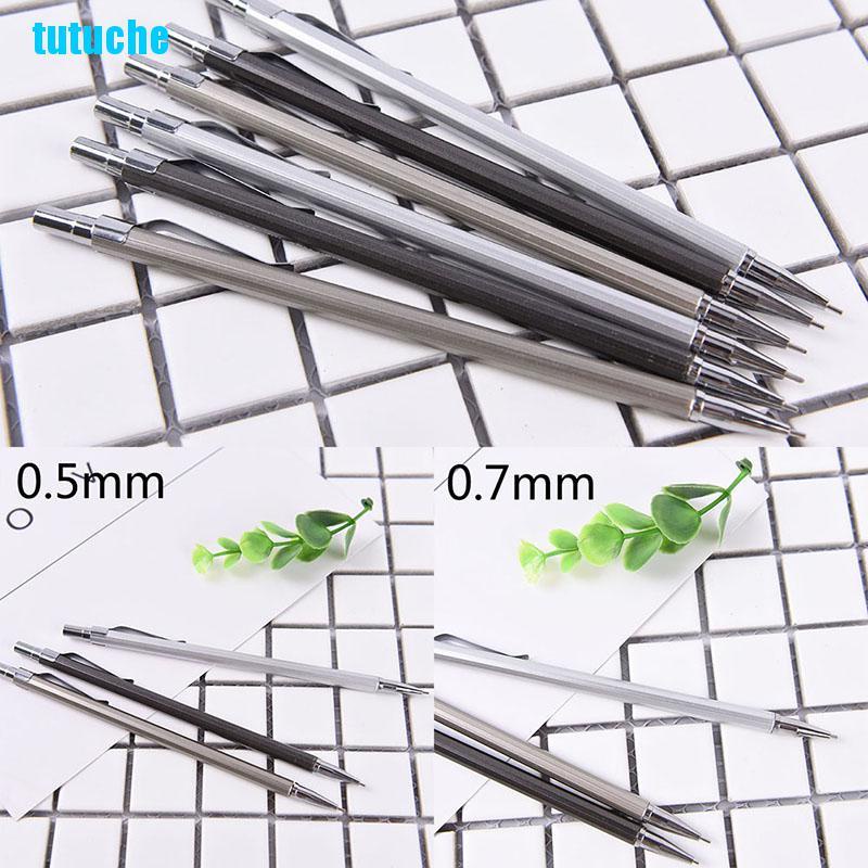 Bút chì bấm 0.5 / 0.7mm bằng kim loại dùng vẽ tranh