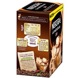 Cà phê sữa đá 3 in 1 200gam/hộp ( Cafe 10 gói x 20g/gói) NESCAFÉ R