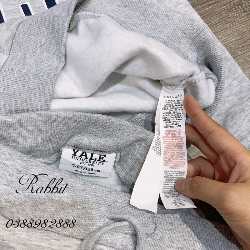 Bộ nỉ Primark Yale