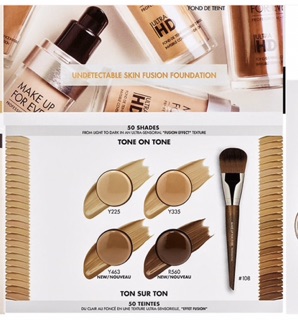 Set kem lót YSL, phấn phủ KatvonD, 5 sample nền