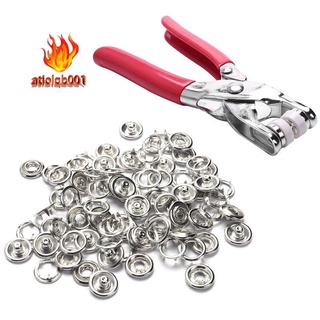 Bộ kìm bấm cúc bấm kèm 100 cúc
