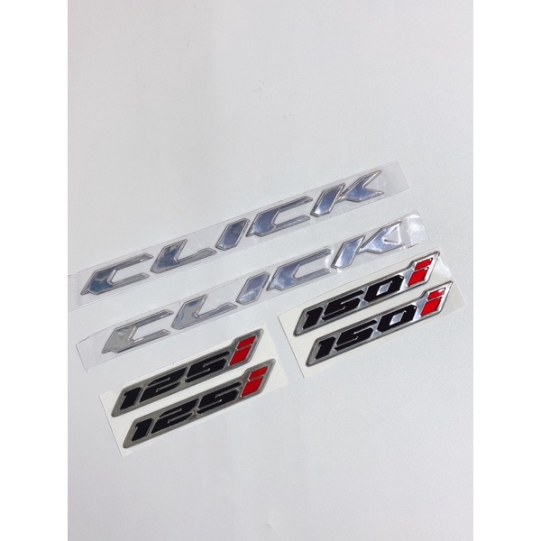 Cặp tem dán chữ nổi Click số 125i 150i siêu đẹp, siêu bền và chắc chắn