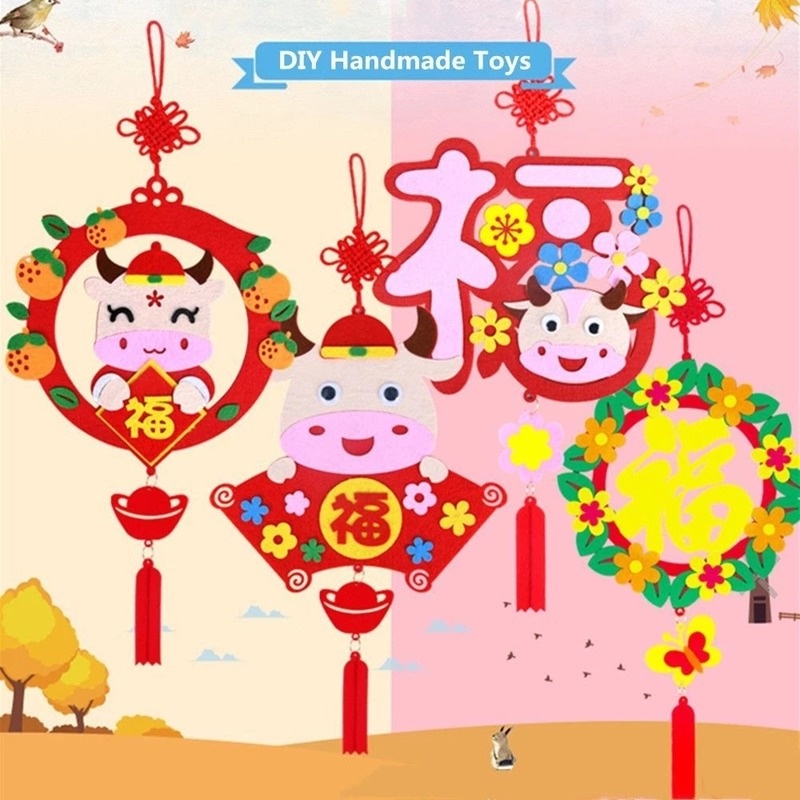 Phụ kiện treo trang trí năm mới hình con hổ 2022