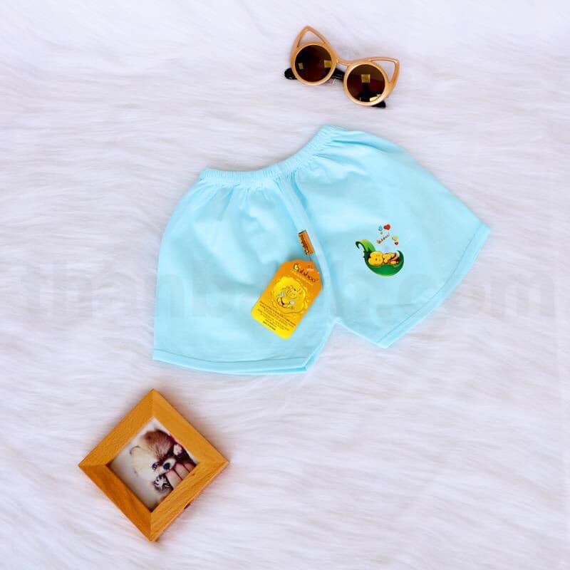 Combo 5 quần ngắn sơ sinh Babiboo vải 100%cotton đủ màu xinh xắn