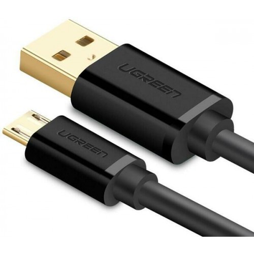 Cáp Micro USB To USB 2.0 Mạ Vàng Ugreen 10834, 10835, 10836, 10837, 10838, 10839 màu đen - Hàng Chính Hãng