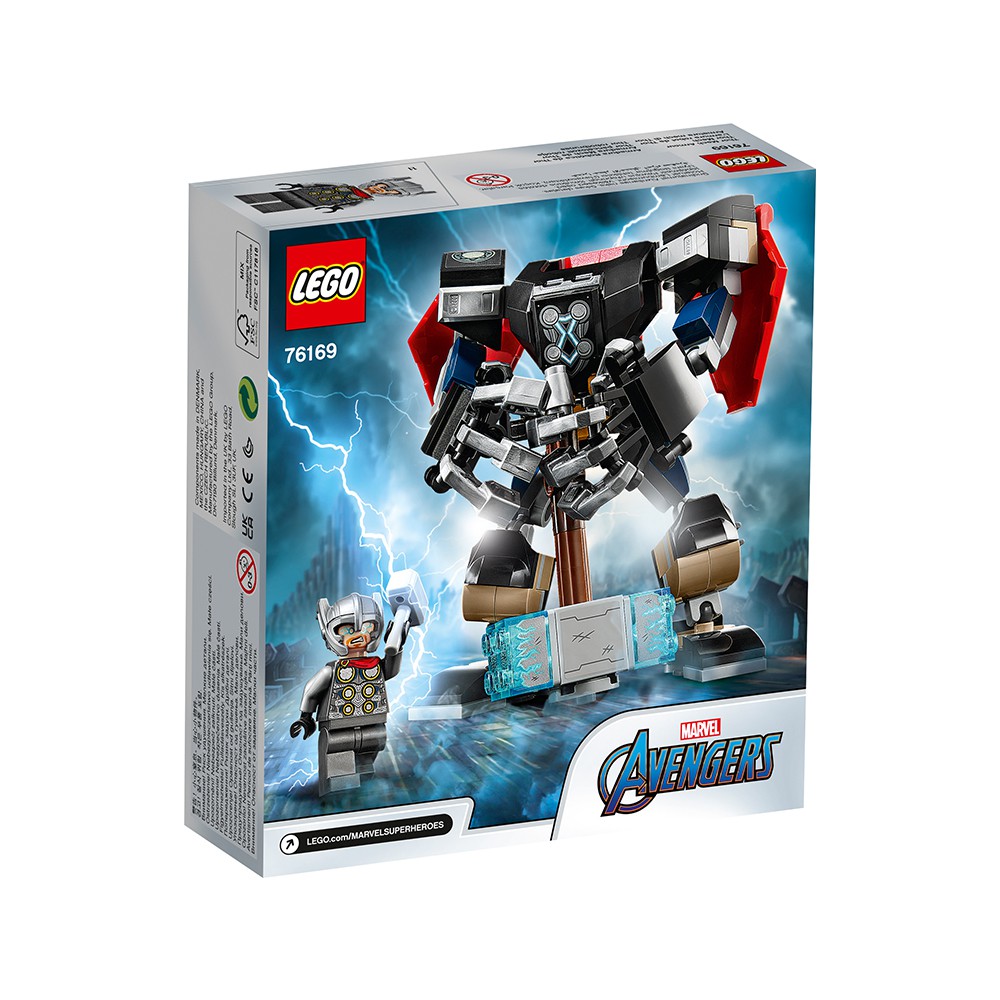 LEGO SUPERHEROES 76169 Chiến Giáp Thần Sấm Thor ( 139 Chi tiết)