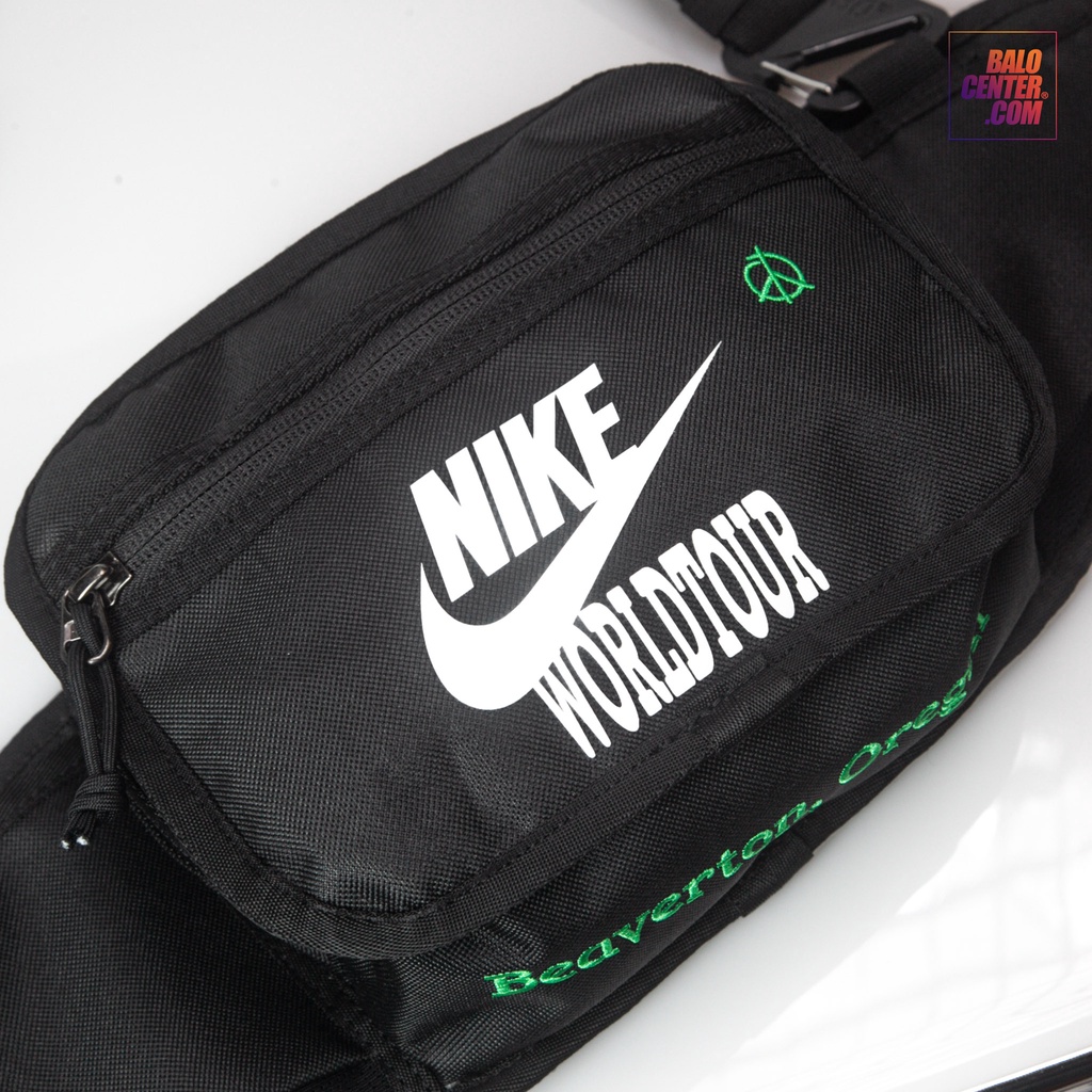 Túi đeo chéo/ Túi bao tử NI.KE BUM BAG form thể thao unisex đeo hông đeo ngực chống nước chống trầy nhiều ngăn đa năng