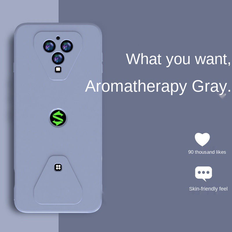 ❏Suitable for Xiaomi Black Shark 3 mobile phone case drop-resistant ultra-thin 3pro straight-edge liquid silicone lens all-inclusive soft shell | BigBuy360 - bigbuy360.vn