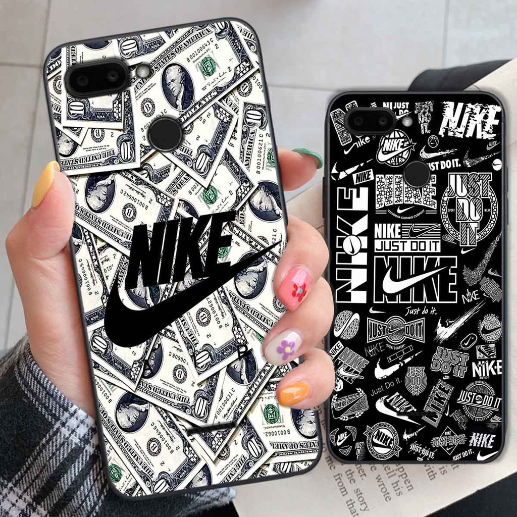 Ốp Xiaomi Redmi 6 in hình thương hiệu L.V, N.I.K.E cá tính, đẳng cấp