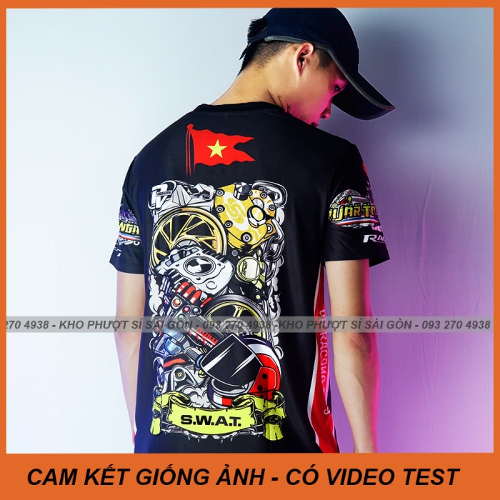 Kho Sỉ SG - Áo xe máy VN Racing Boy Chibi 3D siêu đẹp - Áo thun ngắn tay Biker Racing Uma nhiều mẫu