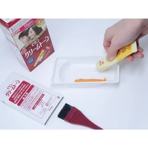 [Hàng Nhật Nội Địa] Thuốc Nhuộm Tóc Nữ Không Mùi - 2 Tuýp Dạng Kem - Bigen Nhật Bản