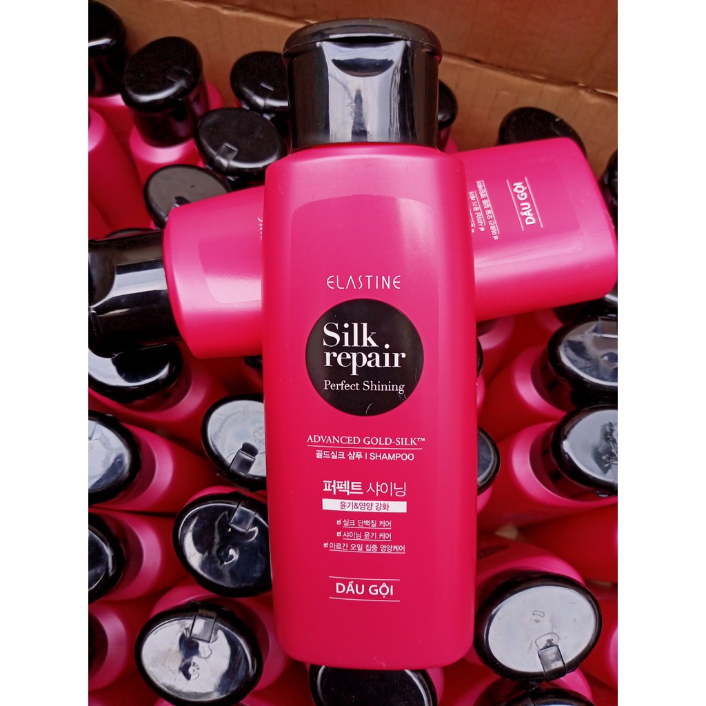 Dầu Gội ELASTINE Silk Repair 120ML mầu đỏ ( hàng tặng )