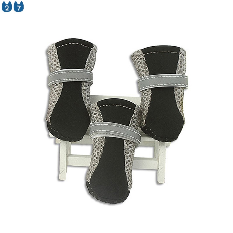 Bộ 4 Chiếc Giày Lưới Thoáng Khí Trọng Lượng Nhẹ Cho Thú Cưng 27
