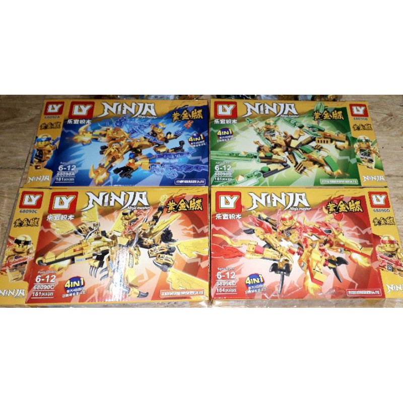 Lắp ráp 1 hộp LegoNinja Rồng 68090 loại lớn có từ 180 chi tiết