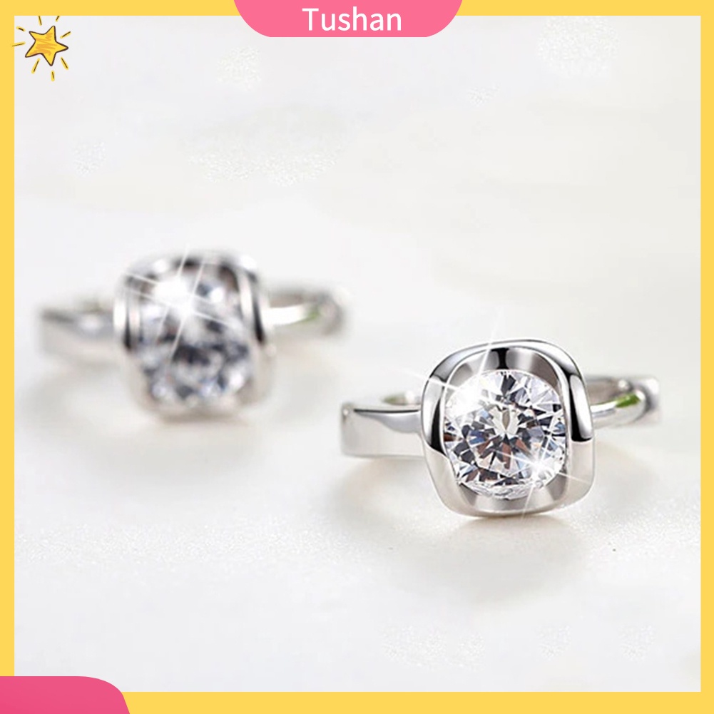Bông tai đính đá zirconia thời trang cho nữ