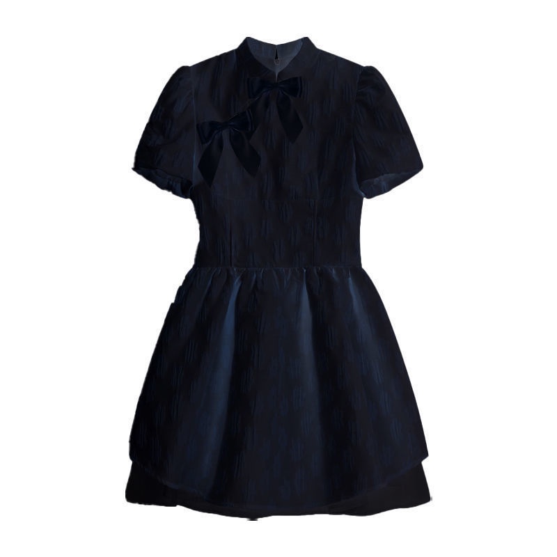 AMOI Đầm Công Chúa Eo Cao Màu Trắng Phong Cách Trung Hoa Mới 2022