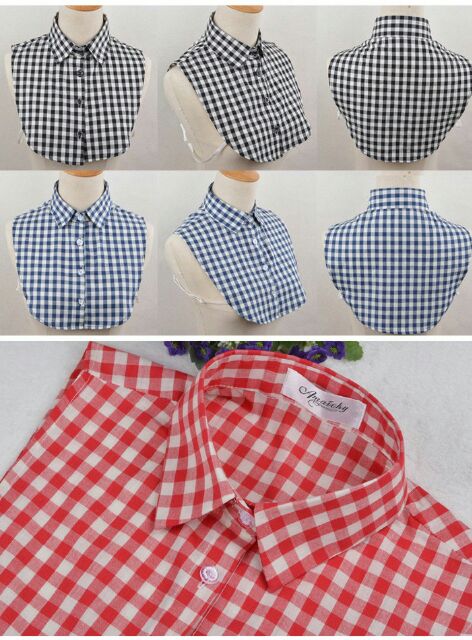 Cổ sơ mi rời kẻ