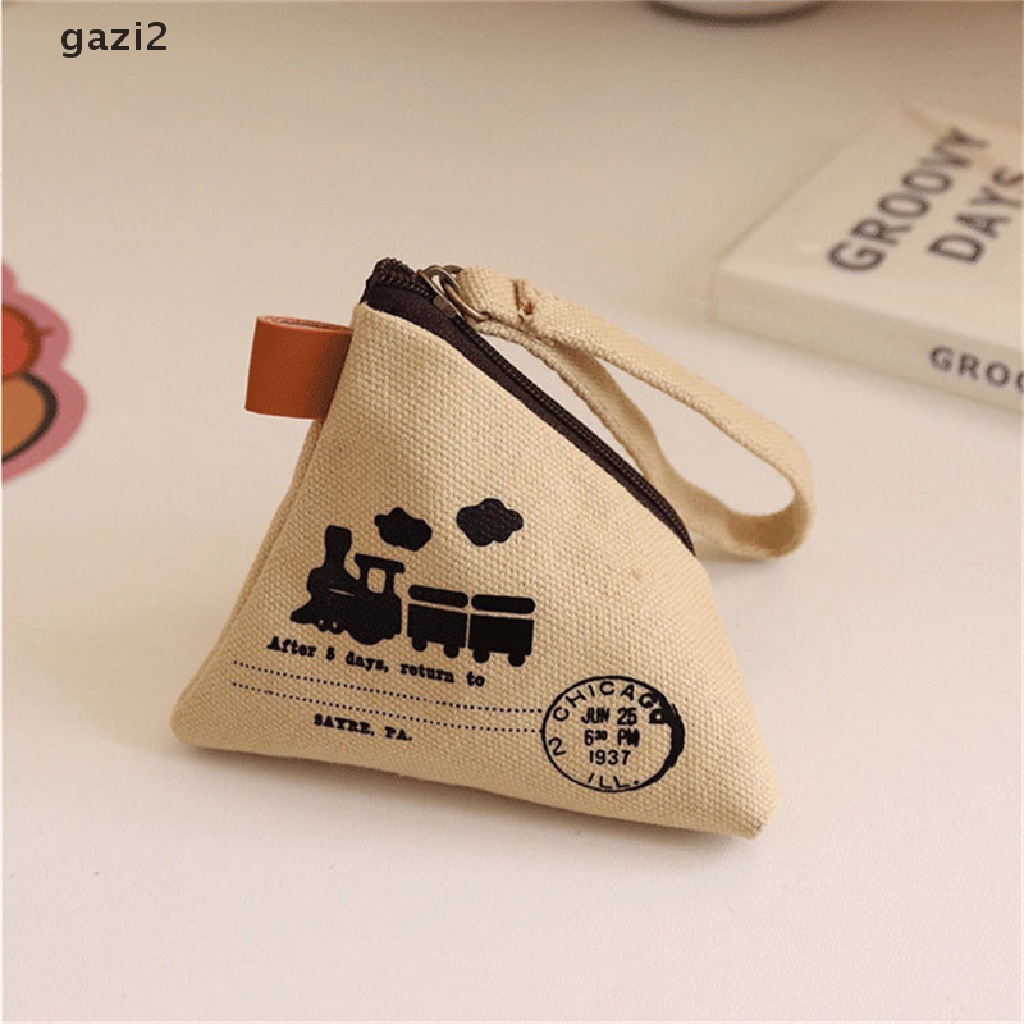 Ví Đựng Tiền Xu / Chìa Khóa Mini Bằng Vải Canvas Zongzi Cổ Điển Sáng Tạo Mẫu Gzi2 Dành Cho Bạn Nữ