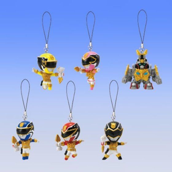 Móc khóa mô hình nhân vật figure SIêu nhân Tensou Sentai Goseiger 3 hàng chính hãng Bandai