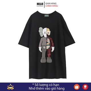 Áo thun tay lỡ form rộng HELLO , Áo phông nam nữ KAWS trong BỘ SƯU TẬP Unisex Freesize 2021 _ Ap09