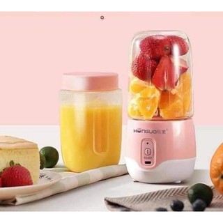 [XAY ĐƯỢC ĐÁ] Máy xay sinh tố cầm tay, Máy say sinh tố cầm tay đa năng mini 300ml, Có thể sạc pin - Dao 6 Lưỡi