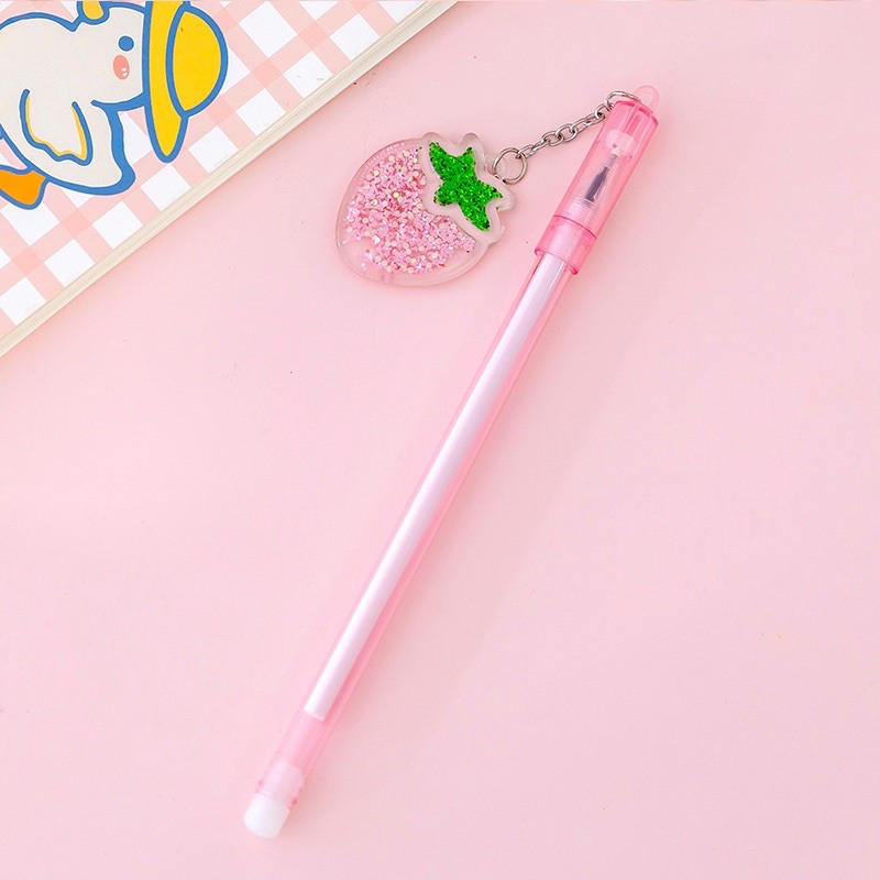 Bút bi nước móc quả dâu lấp lánh