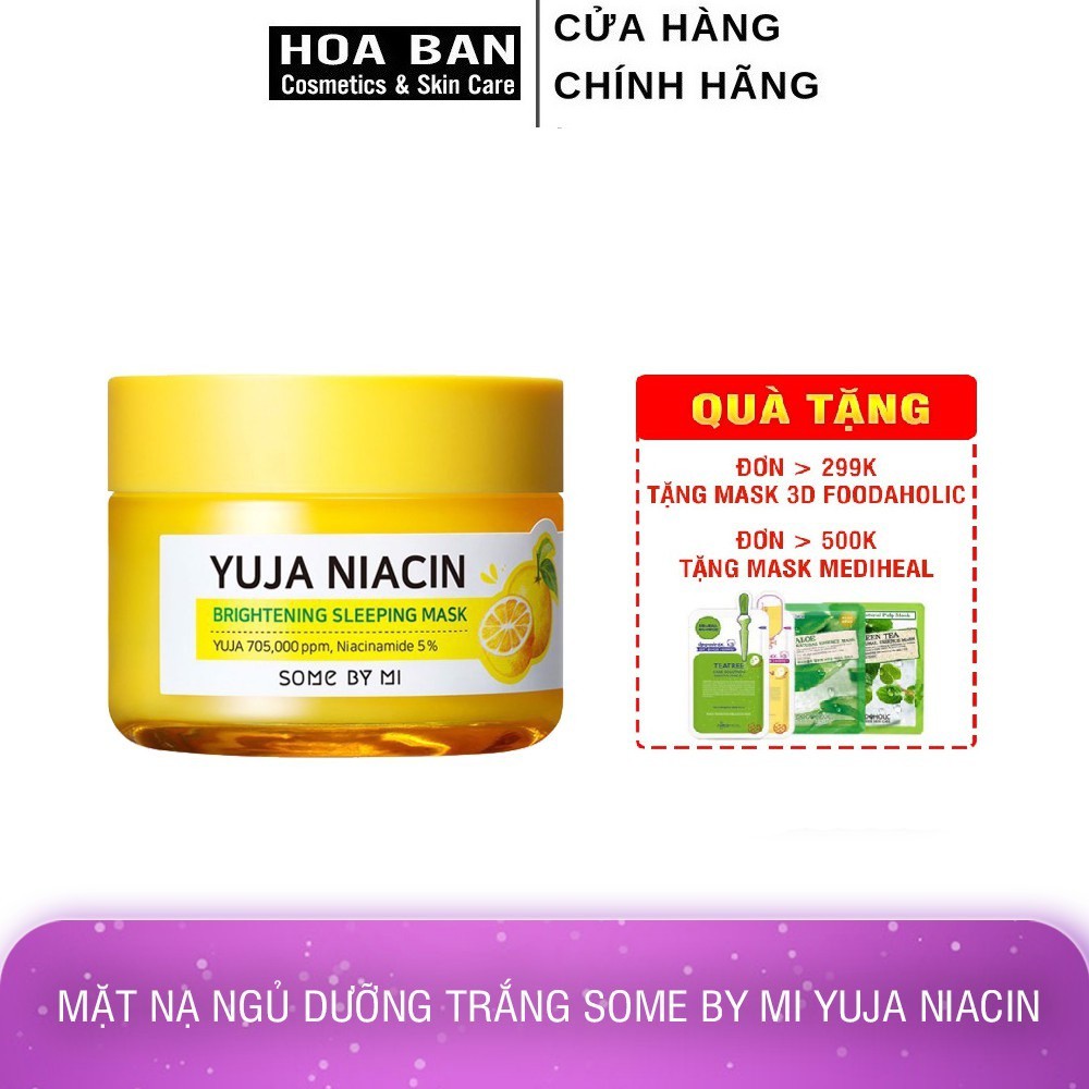 Mặt Nạ Ngủ Dưỡng Trắng Some By Mi Yuja Niacin 30 Days Miracle Brightening Sleeping Mask 60g - HB0192