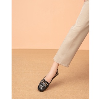 [Sẵn be size 36] Giày da Dusto mẫu mới đơn giản, gót 3cm