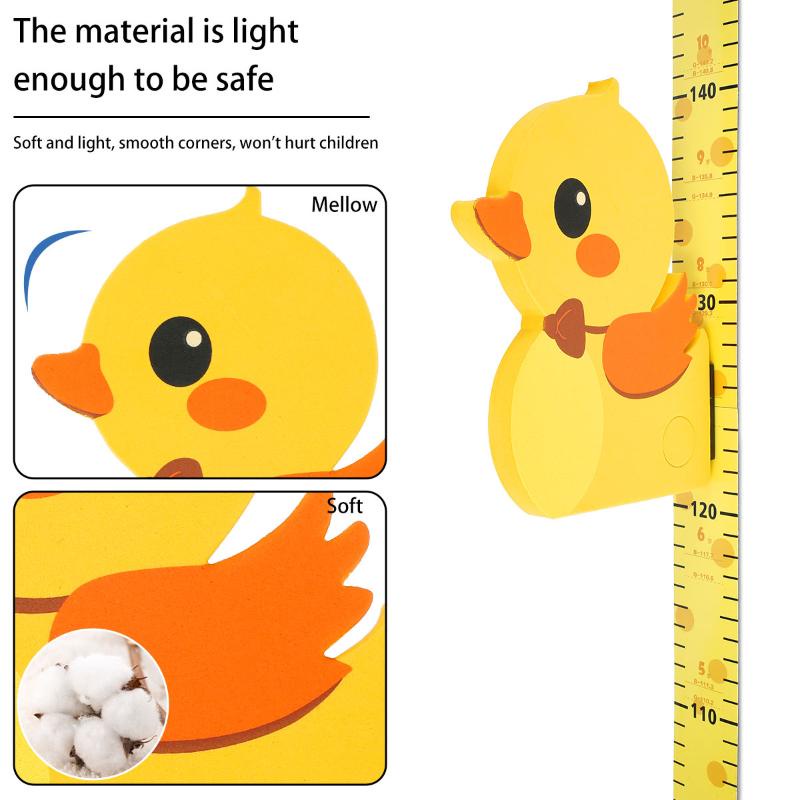 Thước Đo Chiều Cao Từ Tính Gắn Tường Hình Hoạt Hình 65cm-185cm Dành Cho Bé Trai Và Bé Gái