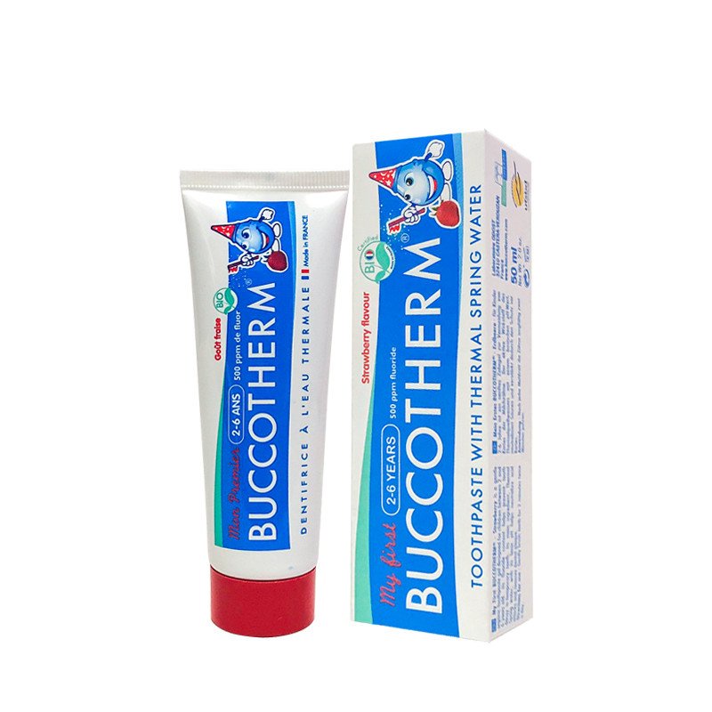 Kem Đánh Răng Hữu Cơ Buccotherm 50ml cho bé mới mọc răng, trên 3 và từ 7-12 tuổi