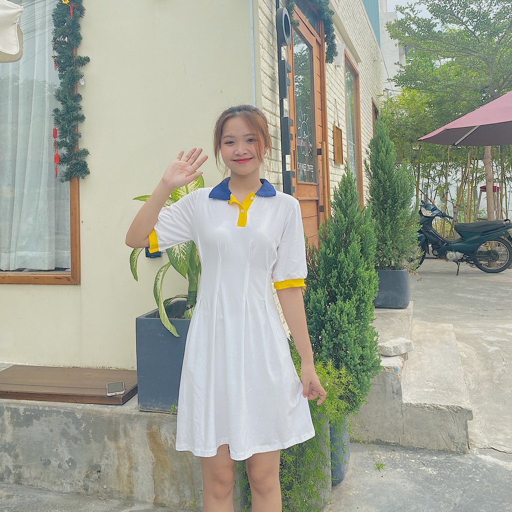 Đầm polo xòe chất thun co giãn 4 chiều  [ FREESHIP/ ẢNH THẬT 100%]