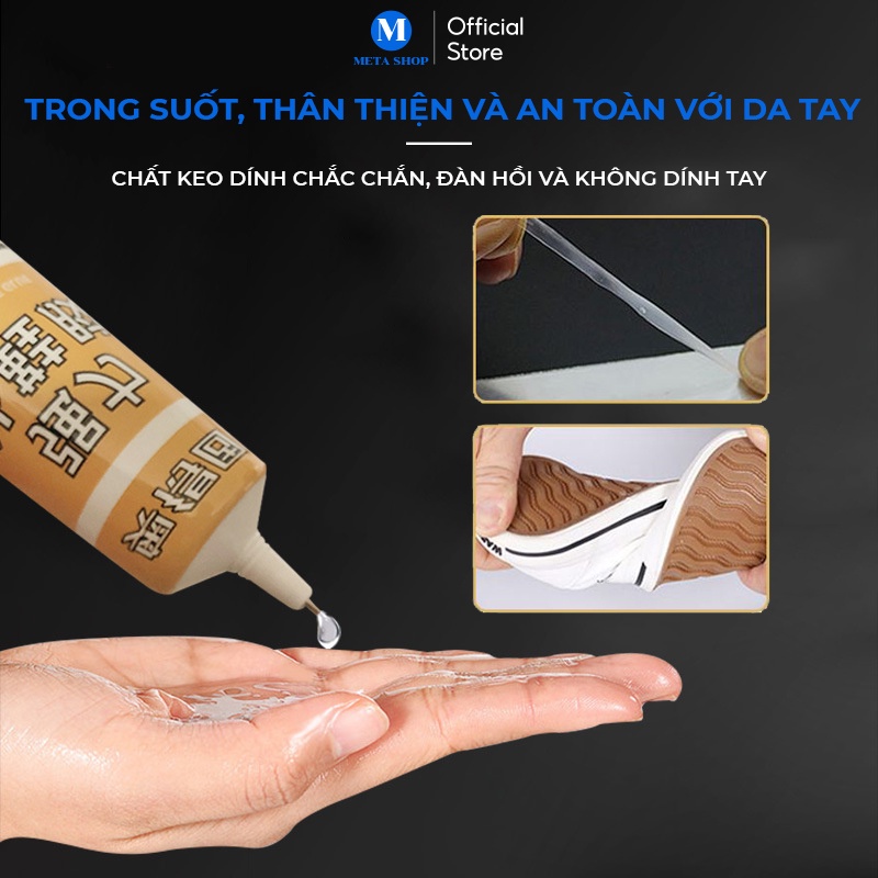 Keo Dán Giày Dép Chuyên Dụng 1630 Aodegu 60 ml - Dính Siêu Chắc, Trong Suốt - Có Kèm Phụ Kiện, Dụng cụ - Meta Shop