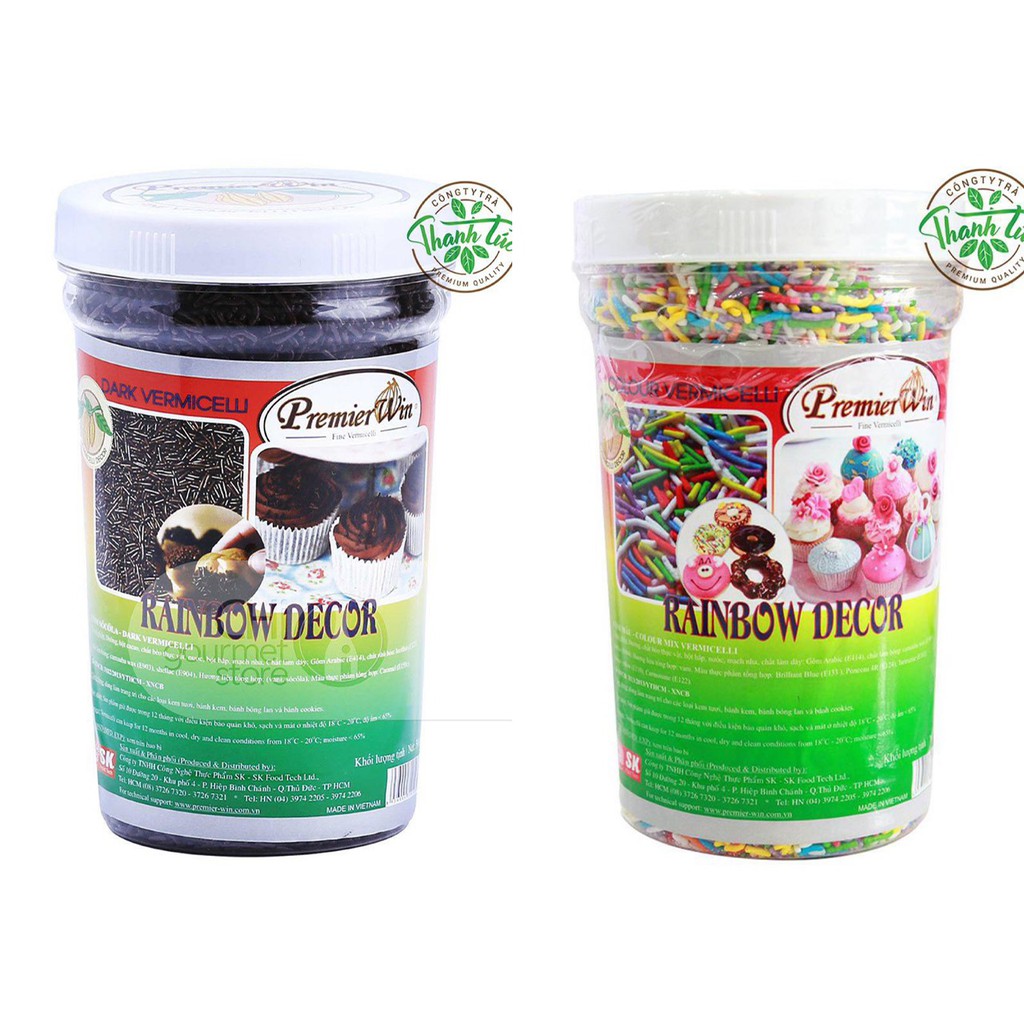Cốm Win Cầu Vồng Rainbow Decor  Hủ 500gr