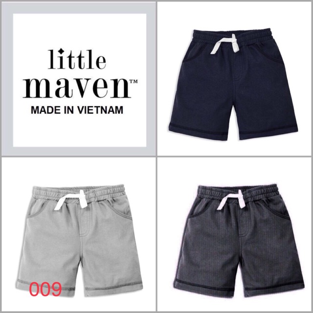 Quần đùi Little maven bé trai