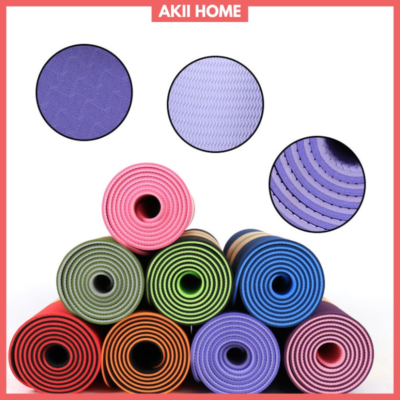 Thảm Yoga Chống Trượt TPE 2 Lớp Cao Cấp 6mm COMBANI T07