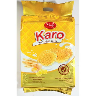 bánh bơ trứng giòn richy  karo, 150 gr gói ,