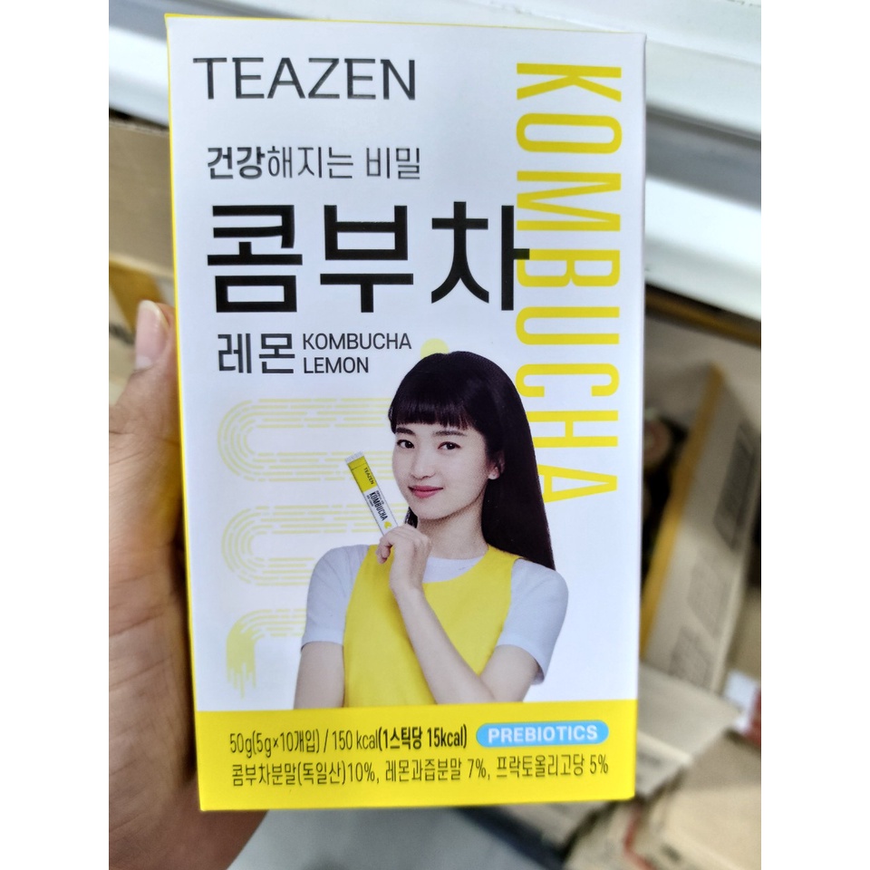 Trà lên men giảm cân Kombucha hàn quốc hộp 10 gói - 콤부차