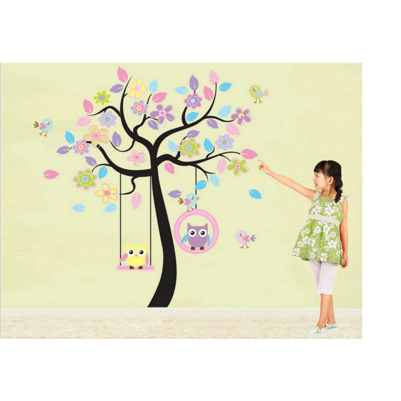 tranh dán tường vườn thú
